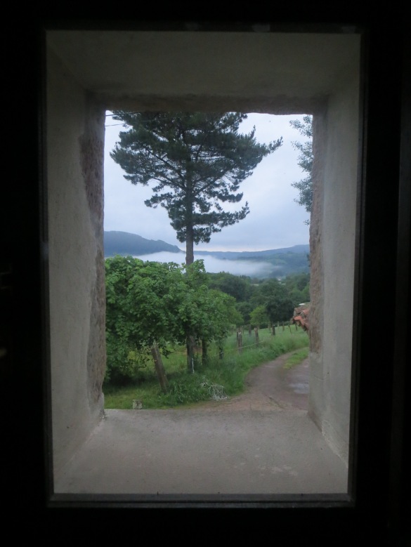 A room with a view in Coru, near Villaviciosa.  Thanks Bea! 